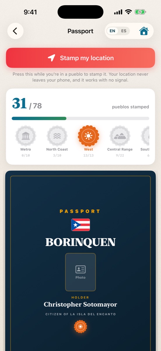 Boricua passport
